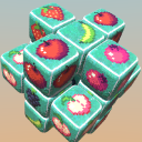 Fruit Cube Tile Match 3D Icon