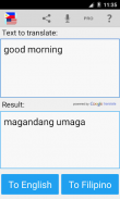 Filipino Englisch Übersetzer screenshot 3