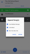 band music setlist screenshot 5