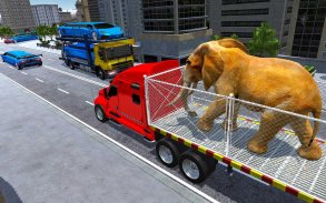 US Police Train Transporter Truck Robot Stunt Game screenshot 0