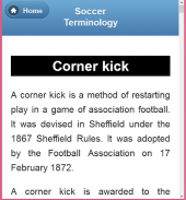 A Glossary of Football Terms screenshot 7