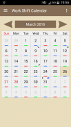 Work Shift Calendar screenshot 0