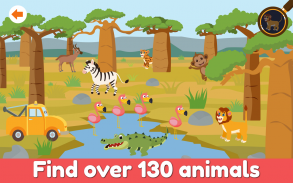 Car Patrol Hide & Seek: Preschool Animals Safari screenshot 8