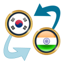 S Korea Won x Indian Rupee Icon
