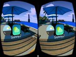 Relax Beach Toon VR Cardboard screenshot 1