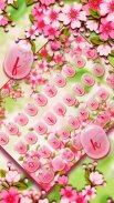 Pink Summer Flower Keyboard screenshot 0