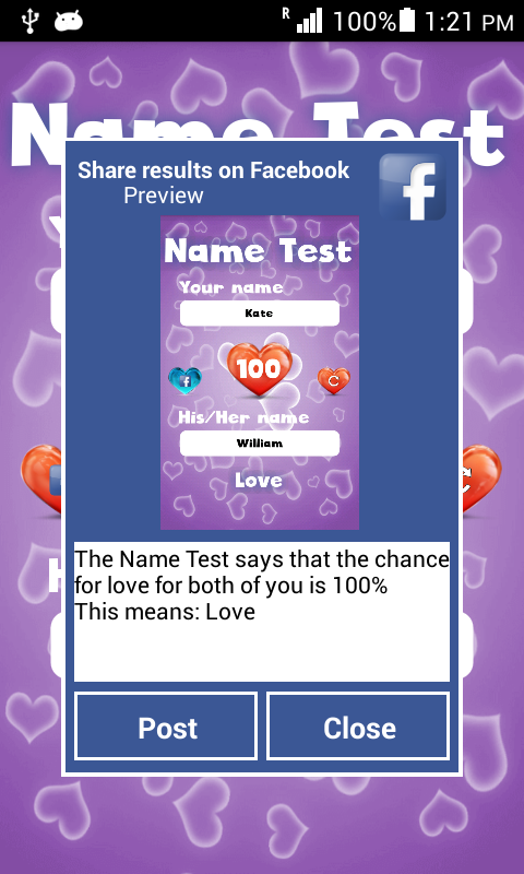 Love name test free