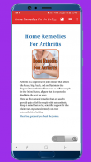 Home Remedies For Arthritis screenshot 0