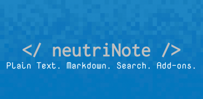 neutriNote: open source notes