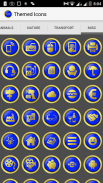 Royal Blue Gold Icon Pack - HD screenshot 3