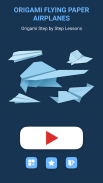 ओरिगामी फ्लाइंग पेपर हवाई जहाज: चरण-दर-चरण गाइड screenshot 4