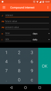 Calfi - interest calculator, screenshot 0