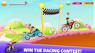 Kids Bike Hill Racing: miễn phí xe máy Games screenshot 10