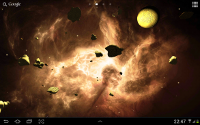 Asteroides 3D fondo animado screenshot 1