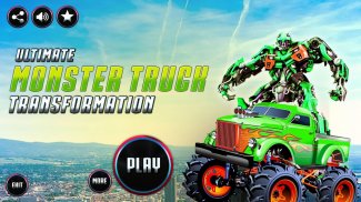 Real Robot Transform Monster Truck Fight screenshot 0