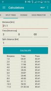 Calculateur de course screenshot 3