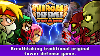Heroes Defense: Attack Zombie screenshot 0