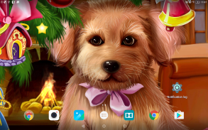 Christmas Puppy Live Wallpaper screenshot 3
