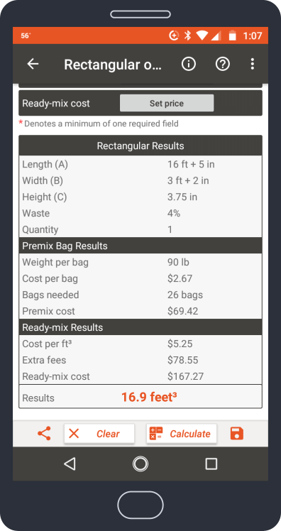 Premix calc online