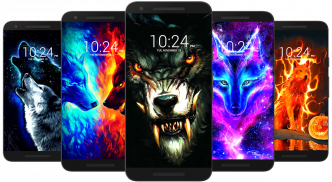 Black Wolf Wallpaper HD screenshot 4