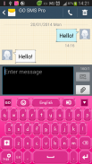 Merah muda Keyboard screenshot 2