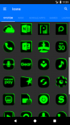 Flat Black and Green Icon Pack ✨Free✨ screenshot 8