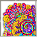 Mandala Coloring Book Icon