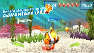 Underwater world. Adventure 3D screenshot 2