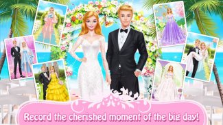 女生游戏:梦幻婚礼换装化妆游戏 screenshot 2