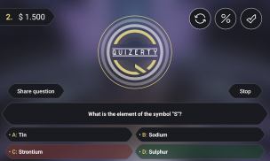 Quizerty: Millionaire Quiz Be rich screenshot 1