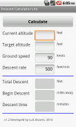 Airplane Descent Calculator LT screenshot 1