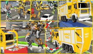 City Garbage Truck Flying Robot-Trash Truck Robot screenshot 7