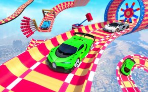 पागल मेगा रैंप गाड़ी दौड़ खेल - गाड़ी खेल 2020 screenshot 2
