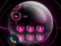 Spheres Pink Contacts & Dialer Theme screenshot 0