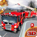 Fire Engine Truck Driving : Emergency Response Icon