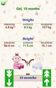 Baby weight and height screenshot 1