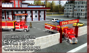 حريق الإنقاذ شاحنة المحاكاة 3D screenshot 0