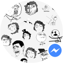 Meme Stickers for Messenger Icon