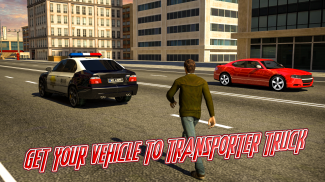 Police limo quad bike transporter: Police chase 3D screenshot 2