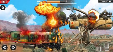 Train Vs Giant Pit Crash Games screenshot 6