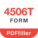 PDF Form 4506 T for IRS: Sign Tax Digital eForm Icon