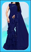 Women Fashion Ruffle Sarees screenshot 4