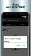 Titanium Voice Recorder with number ID screenshot 0