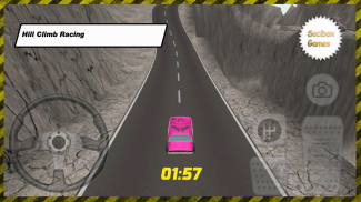 Summer Pink Hill Climb Racing screenshot 0