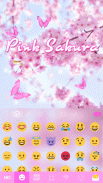 PinkSakura Kika Keyboard Theme screenshot 5