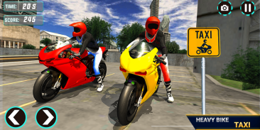 MotorBike Taxi Simulator -Tourist Bike Driver 2020 screenshot 1