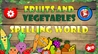 Spelling Game - Fruit Vegetable Spelling learning screenshot 3