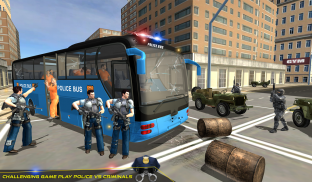 US Police Bus Transport Prison Break Survival Game screenshot 11