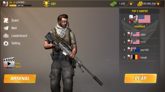स्नाइपर गेम्स: Bullet Strike–मुफ्त शूटिंग खेल screenshot 0