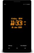 Pixel Digital Clock Live Wallpaper screenshot 2